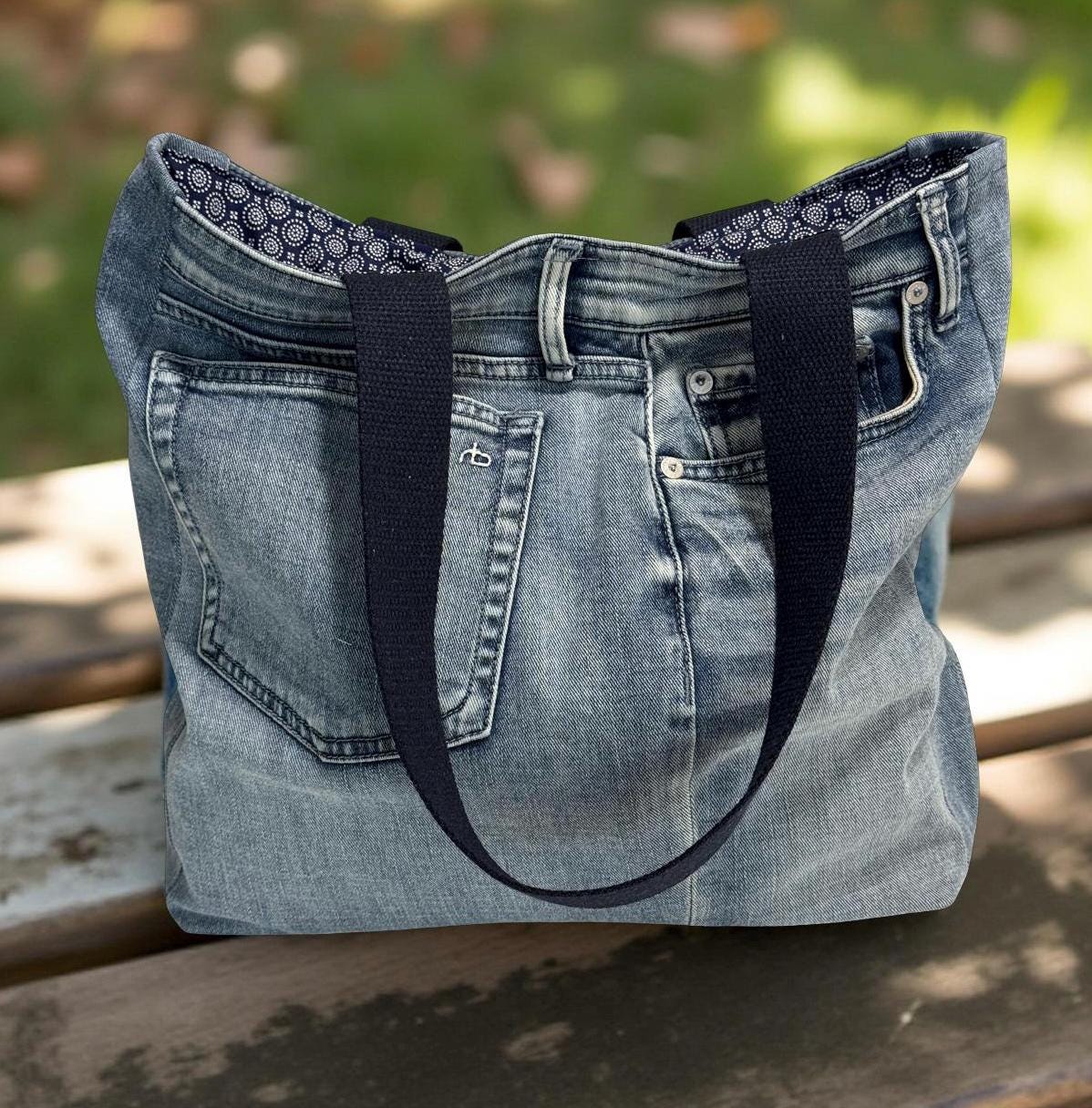 Bull Denim Oversized Bags Large Denim Bag