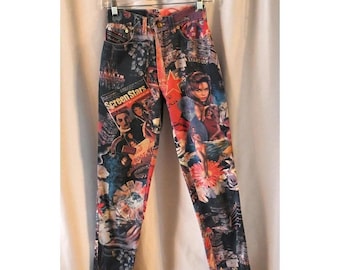 Vintage Modzart London Graphic Print Jeans