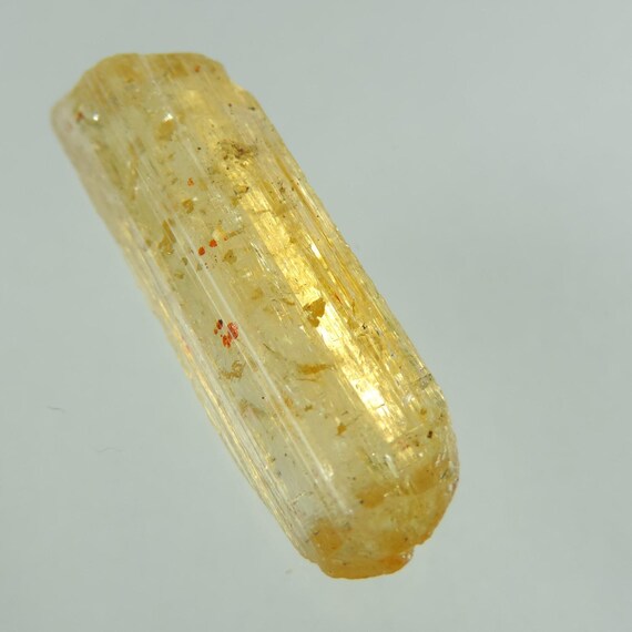 Yellow Orange Imperial Topaz Crystal, Terminated Specimen, Brazil