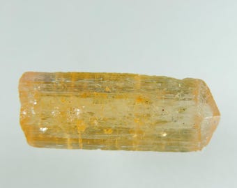 Yellow Orange Imperial Topaz Crystal, Terminated Specimen, Brazil