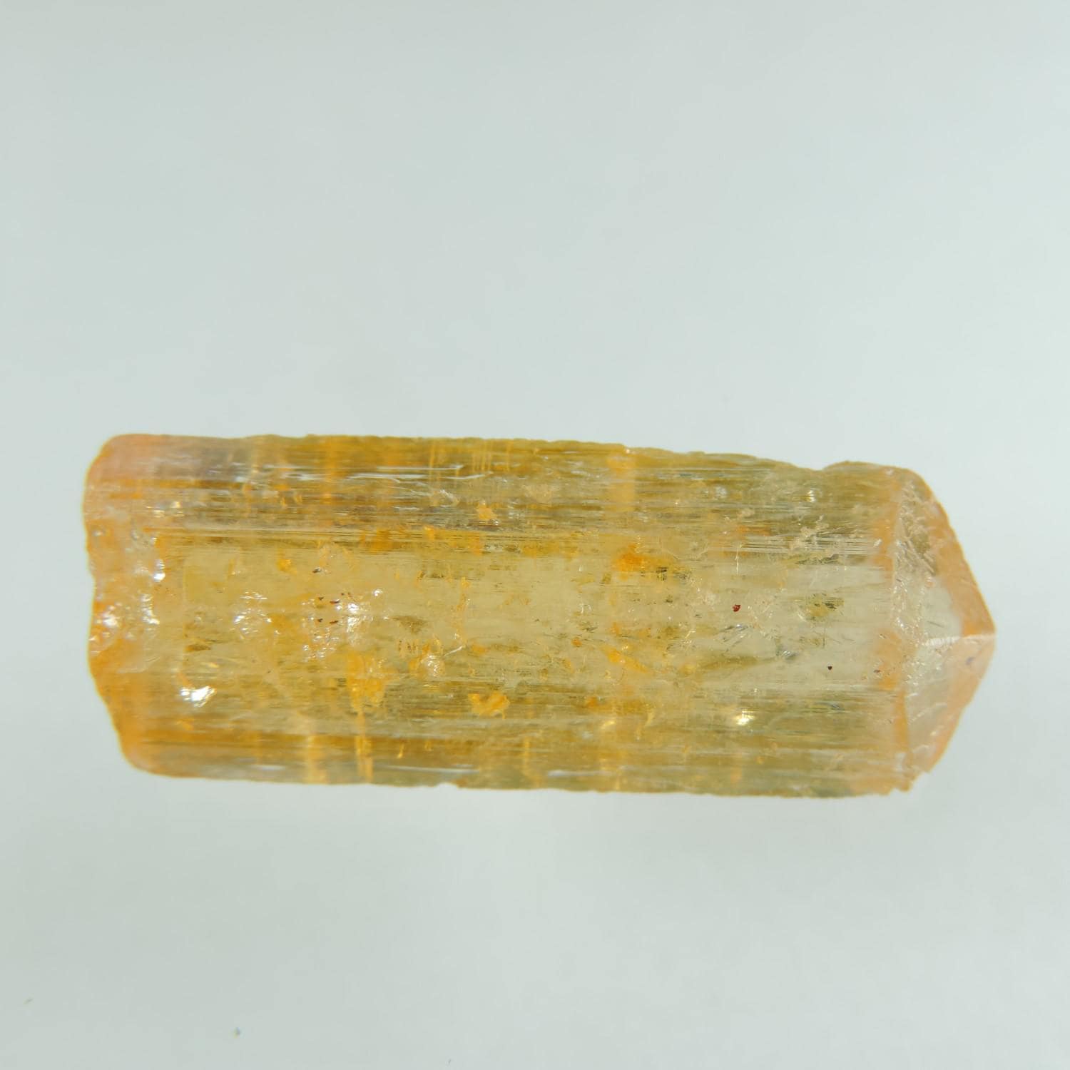 Yellow Orange Imperial Topaz Crystal, Terminated Specimen, Brazil