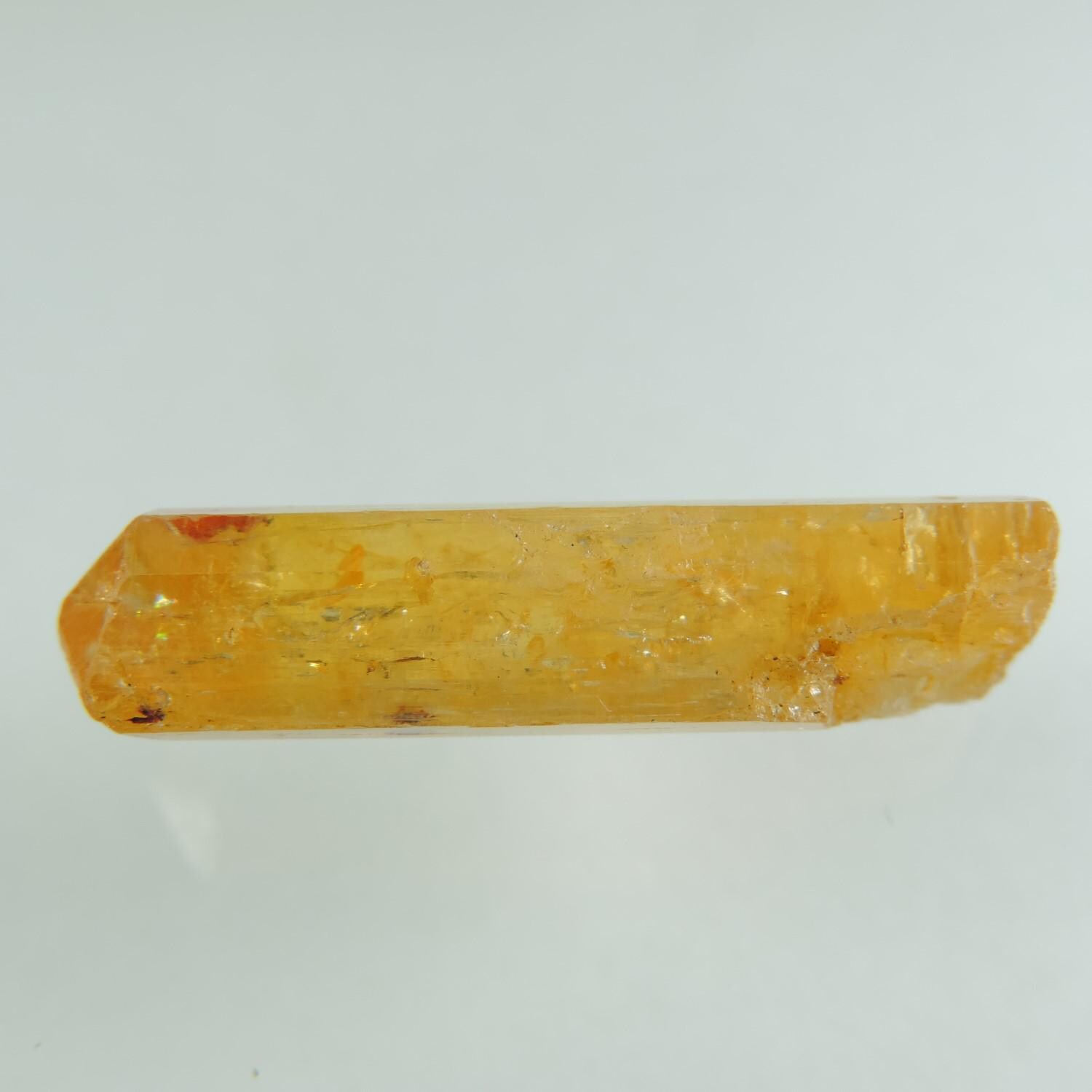 Yellow Orange Imperial Topaz Crystal, Terminated Specimen, Brazil
