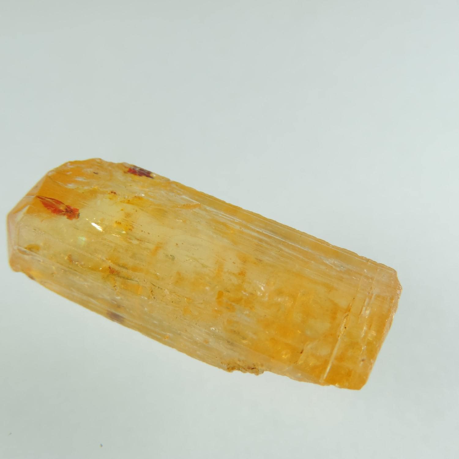 Yellow Orange Imperial Topaz Crystal, Terminated Specimen, Brazil