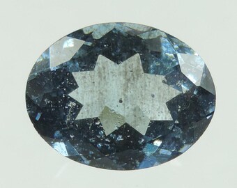 Aguamarina azul santa maria talla ovalada facetada, namibia, 1,85 cts #7