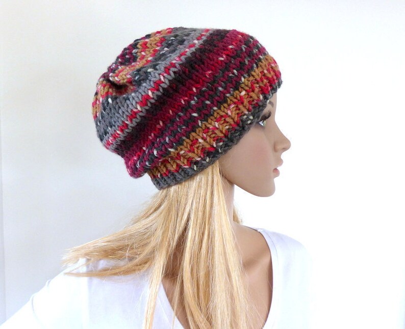 mens maroon beanie hat