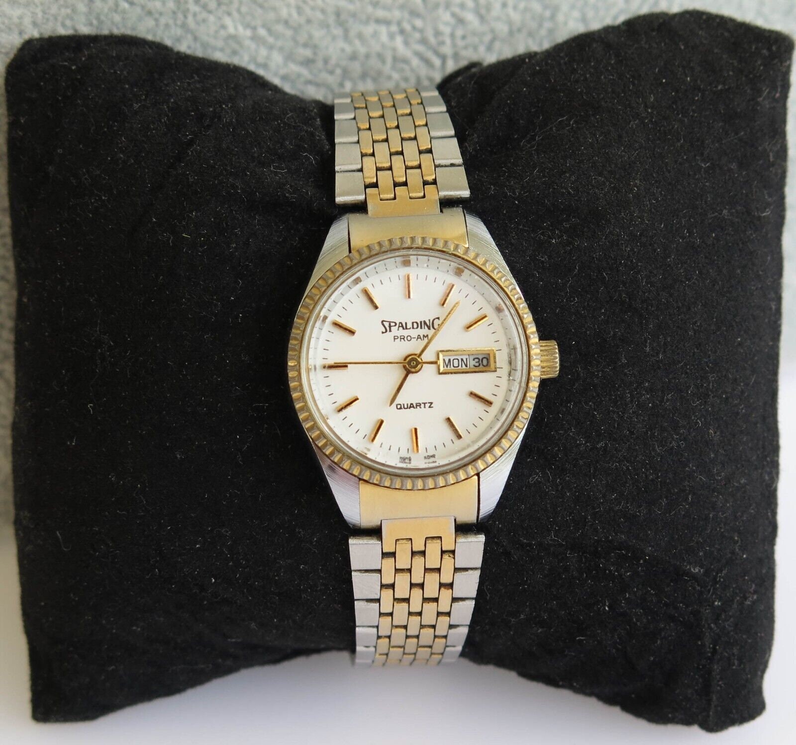 Womens Spalding Pro-am Day Date Wrist Watch Gold Silver - Etsy