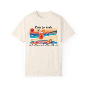 Camiseta Dolce Far Niente e Aperol Spritz Dreams - Seu clima de verão servido com capricho!