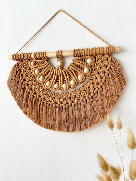 Boho Macrame Wall Art, Wall Decor Living Room, Woven Wall Hanging, Apartment Decor, Handmade Decoration, Room Decor or New House Gift