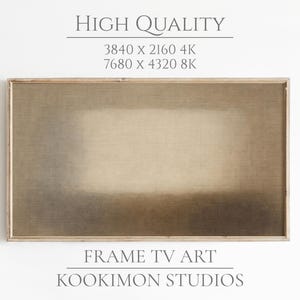 Neutral Frame TV Art: Japandi Minimalist Abstract Artwork, Soft Earth Tone Decor - #TV251 Ground Haze. Minimalist abstract Frame TV artwork featuring soft beige and earth-toned layers with a diffused central form and subtle textured surface. Designed for Samsung Frame TV Art Mode, this neutral digital artwork creates a calm, gallery-style presence on a television, blending naturally into modern, Japandi, and minimalist interiors without appearing overly bright or screen-like.