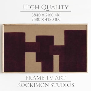 Samsung Frame TV Art: Minimalistische abstrakte Kunst, modernes Japandi-Dekor #TV335