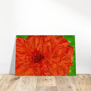 Poster di belle arti "Blossom", disegno a pastello a olio di fiori, poster di stampa artistica giclée, decorazione da parete, arte da parete, arte floreale, arte floreale