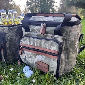 Picnic Bag,Personalized Groomsmen Gift Cooler Bag, Gift for Men, Best Man Gift, Bachelor Party Gifts, Top Open Beer Cooler Bag,Insulated Bag