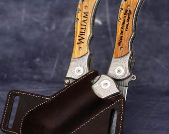 Personalized Groomsmen Pocket Knife - Custom Engraved Gift for Wedding Party, Best Man, Groom, Husband, Anniversary Gift, Gift for Dad