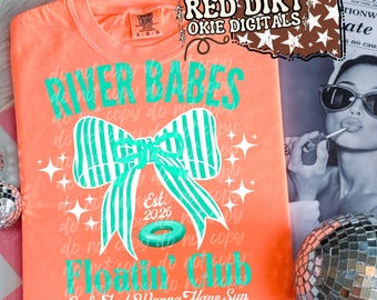 River Babes Floatin' Club PNG | Neon Trendy Summer | Sunshine | Summertime (Digital Download)