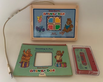 Teddy Ruxpin Answer Box with Counting is Fun Book and Tape