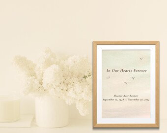 Personalized Memorial Print: Loss Remembrance Gift (Digital Download)