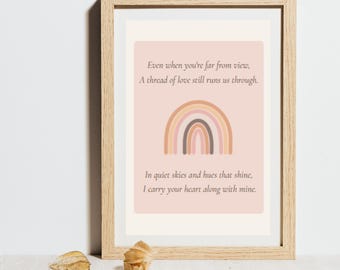 Rainbow Baby Erinnerungskunst: Gedicht, Erinnerung, Verlust, Erinnerung, Andenken (Digitaler Download)