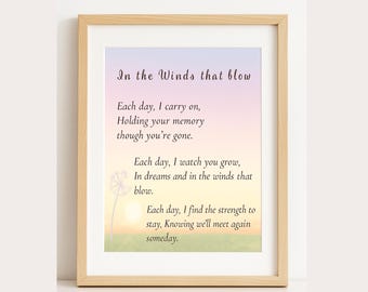 "Aquarell Sunset Baby Verlust ""Gedenkdruck:"" Erinnerung Kunst (Digitaler Download)"