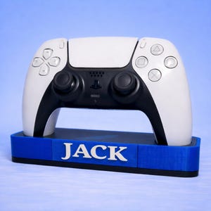 Personalised PS5 Controller Stand | Custom Name Gaming Holder | PS5 Desk Display Dock | Gamer Gift | Colour Choice