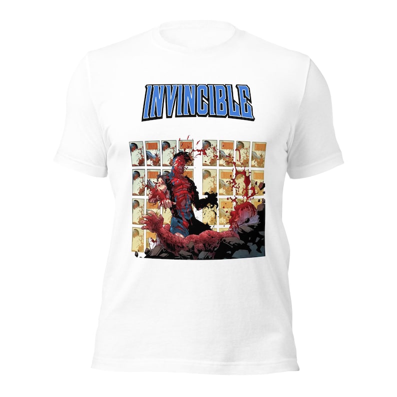 Invincible Vs Conquest Headbutt Comic Scene Bella + Canvas Classic T ...
