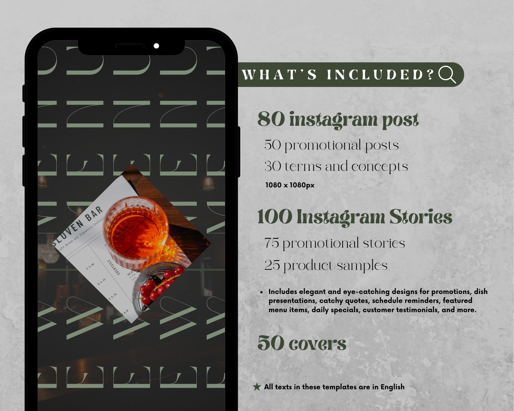 230 Restaurant Instagram Post Templates, Canva Social Media Marketing ...