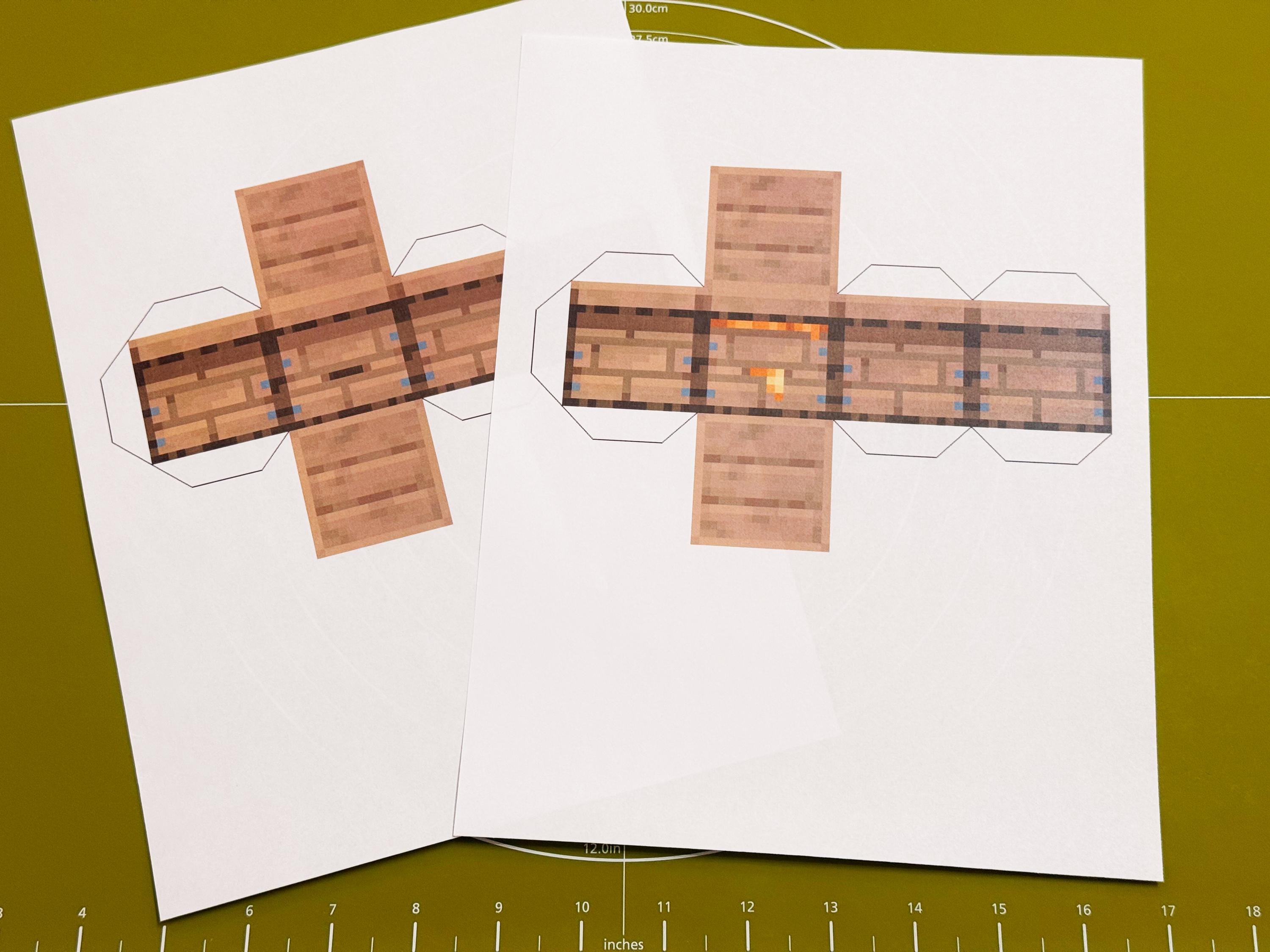 Minecraft Block Papercraft Set (12)