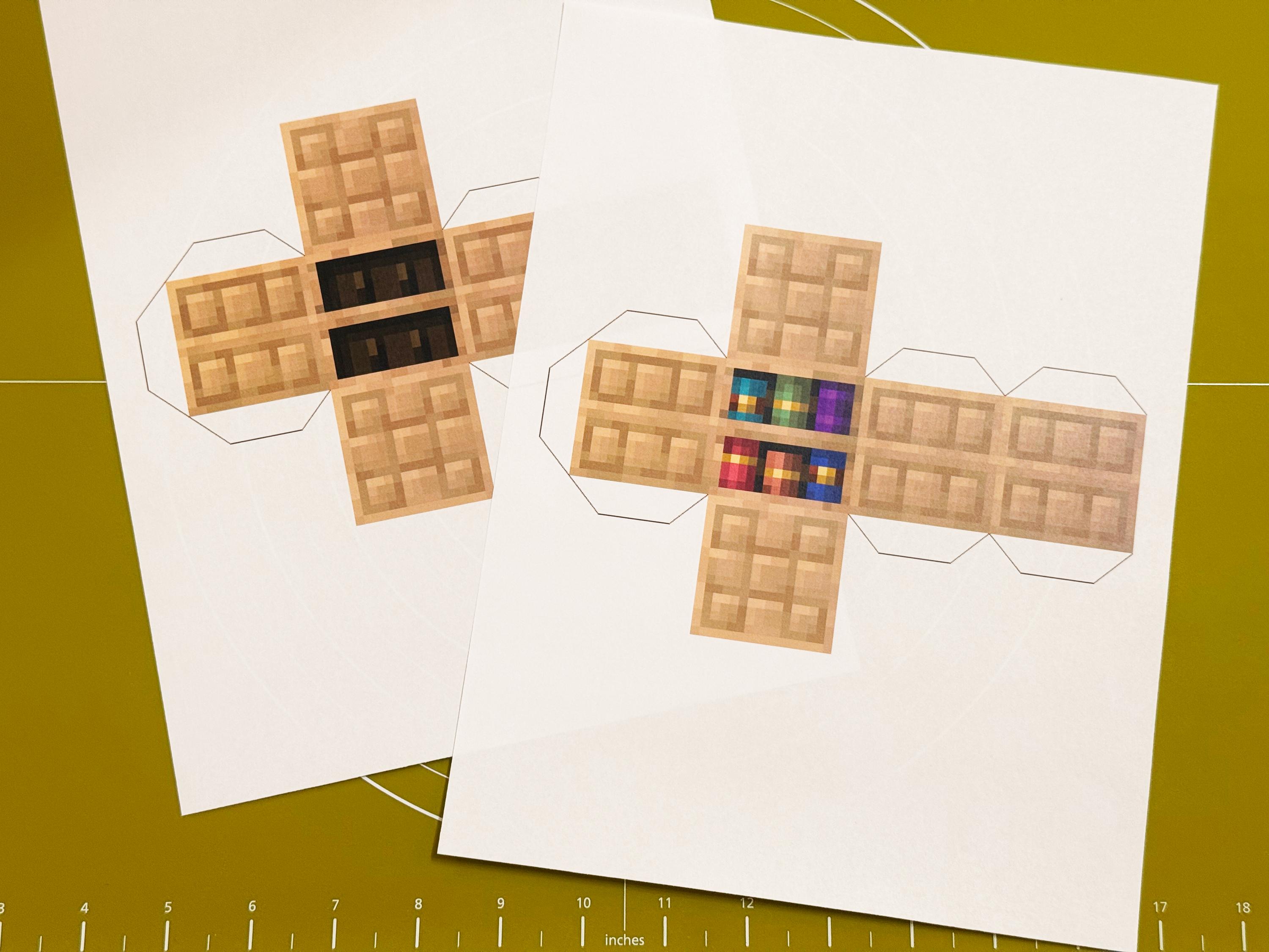 Minecraft Block Papercraft Set (12)