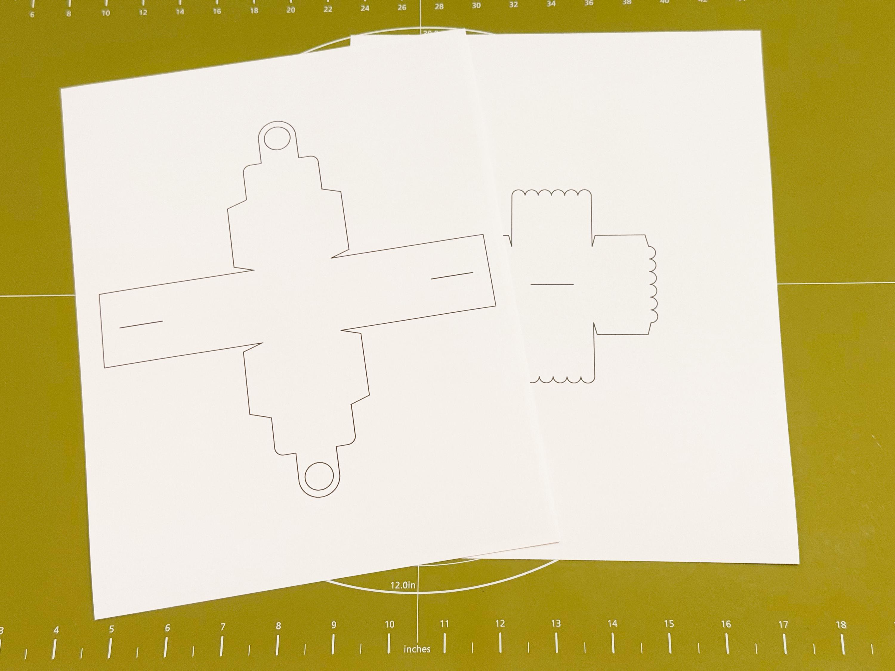 Printable Grass & Cake Block Boxes