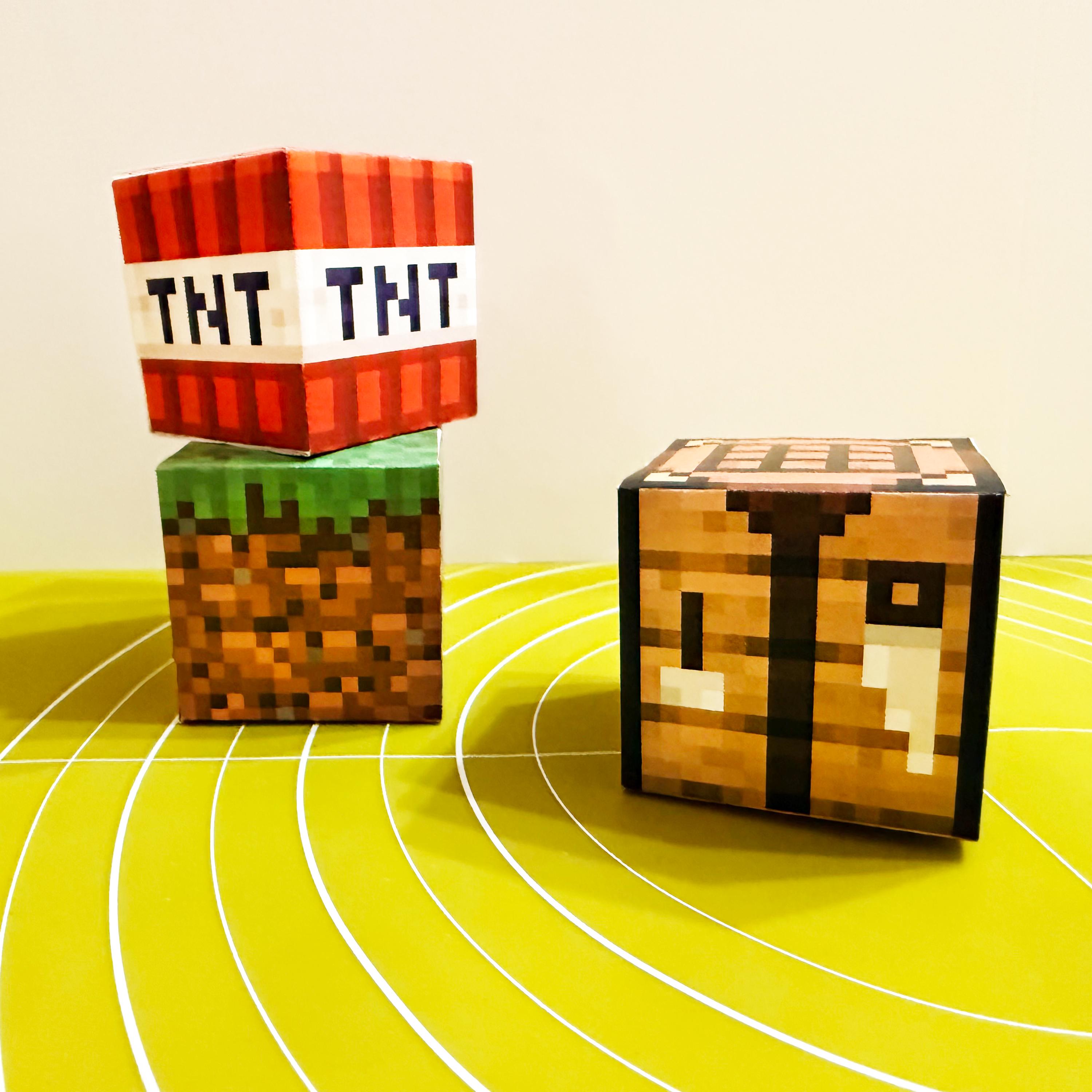 Minecraft Block Papercraft Set (12)