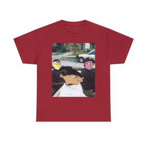 Unisex Heavy Cotton Tee - Retro Cartoon Vibes, Perfect for Casual Wear, Gift for Cartoon Lovers, Streetwear Style, Birthday Gift, Nostalgic