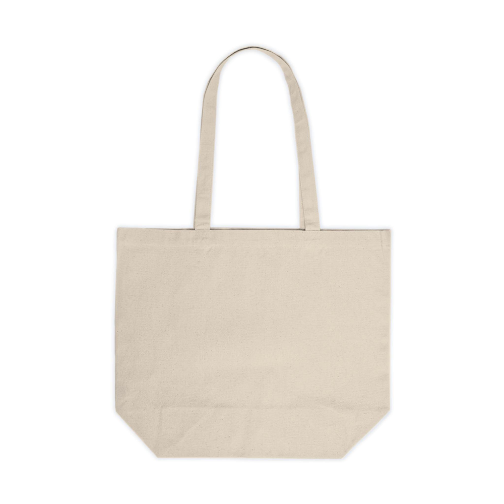 Boho Tote Bag For Women - Abstract Sun & Wave Design Canvas Shopping Bag (White) - View #13