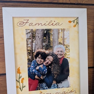 Custom Hand-Embroidered Photo Frame from Your Picture, Personalized Keepsake Gift for Loved Ones