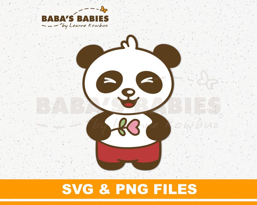 Cute Panda SVG | Cute Panda PNG | Panda Clipart | Panda Cut File ...