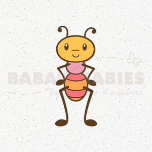 Słodka mała mrówka SVG, Słodka mrówka PNG, Słodka mrówka Clipart, Słodka mrówka SVG, Kawaii mrówka svg, Mrówka svg, Natychmiastowe pobieranie, svg