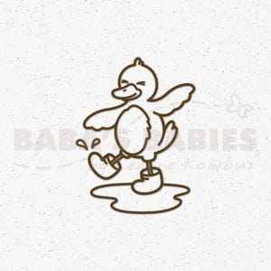 Little Ducky SVG, Little Ducky PNG, Duck Clipart, Duck SVG, Kawaii Duck svg, Farm Animals Duck, Duck Shirt Design, Single Layer, Outline