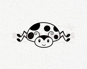 Kawaii Ladybug Svg Png: Cut Ready Digital Design for Cricut Silhouette ...