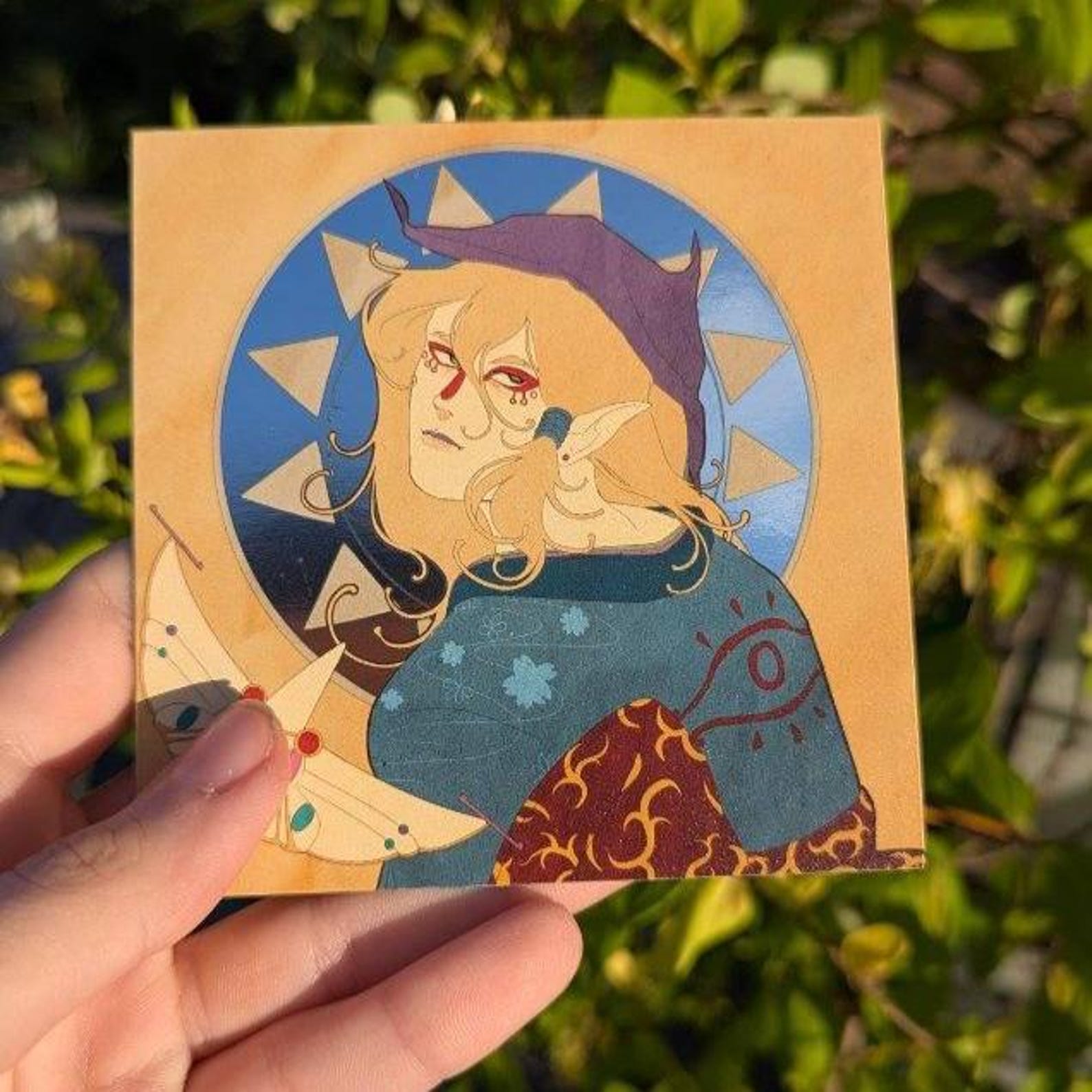 Mononoke medicine seller holographic print