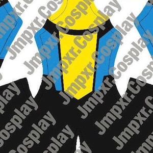 Invincible War Target Invincible Yellow and Black Suit Pattern