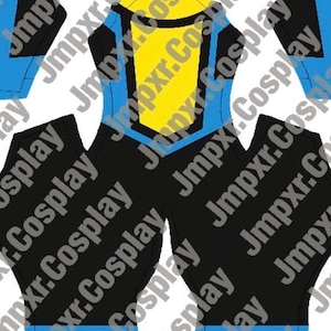 Invincible War Long Hair Invincible Yellow and Black Suit Pattern