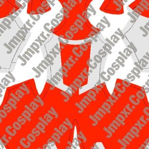 Invincible War Omniman Invincible Red and White Suit Pattern