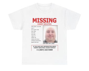 Hubert Skeletrix Missing Poster Tee