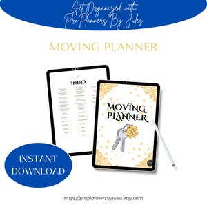 Digital Moving Planner PDF | Printable Moving Checklist & Organizer for Stress-Free Relocation Planning