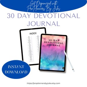 30 Day Devotional Journal for Spiritual Growth & Reflection | Christian Prayer Journal for Daily Inspiration and Faith Building