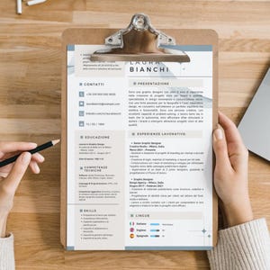 Curriculum Moderno e Minimalista – Modello Professionale per Canva – Elegante, Personalizzabile e Pronto da Usare
