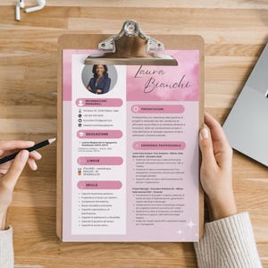 Curriculum Template Professionale Moderno