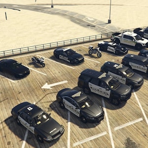 Debadged Police Car Pack for FiveM – Add-On RP Vehicles, Optimized Digital Download