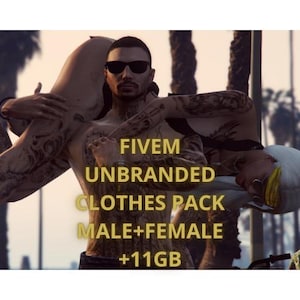 FiveM Clothing Pack: 11GB+ RP Outfits, Male & Female (Digital Download)