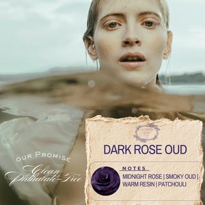 Dark Rose Oud | Phthalate-Free Perfume Oil | Indie Perfume| Handmade | Rose oud  | Perfume Oil| Mystic deep Rose | Signature Scent