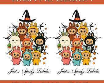 Bambola mostruosa in formato PNG, clipart di Halloween per bambini (download digitale)