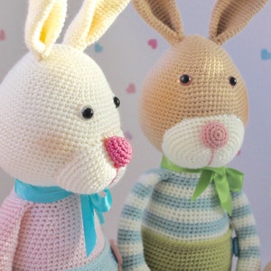 PDF Pattern for Merryweather & Earl  - Crochet Amigurumi Pattern Rabbit Bunny